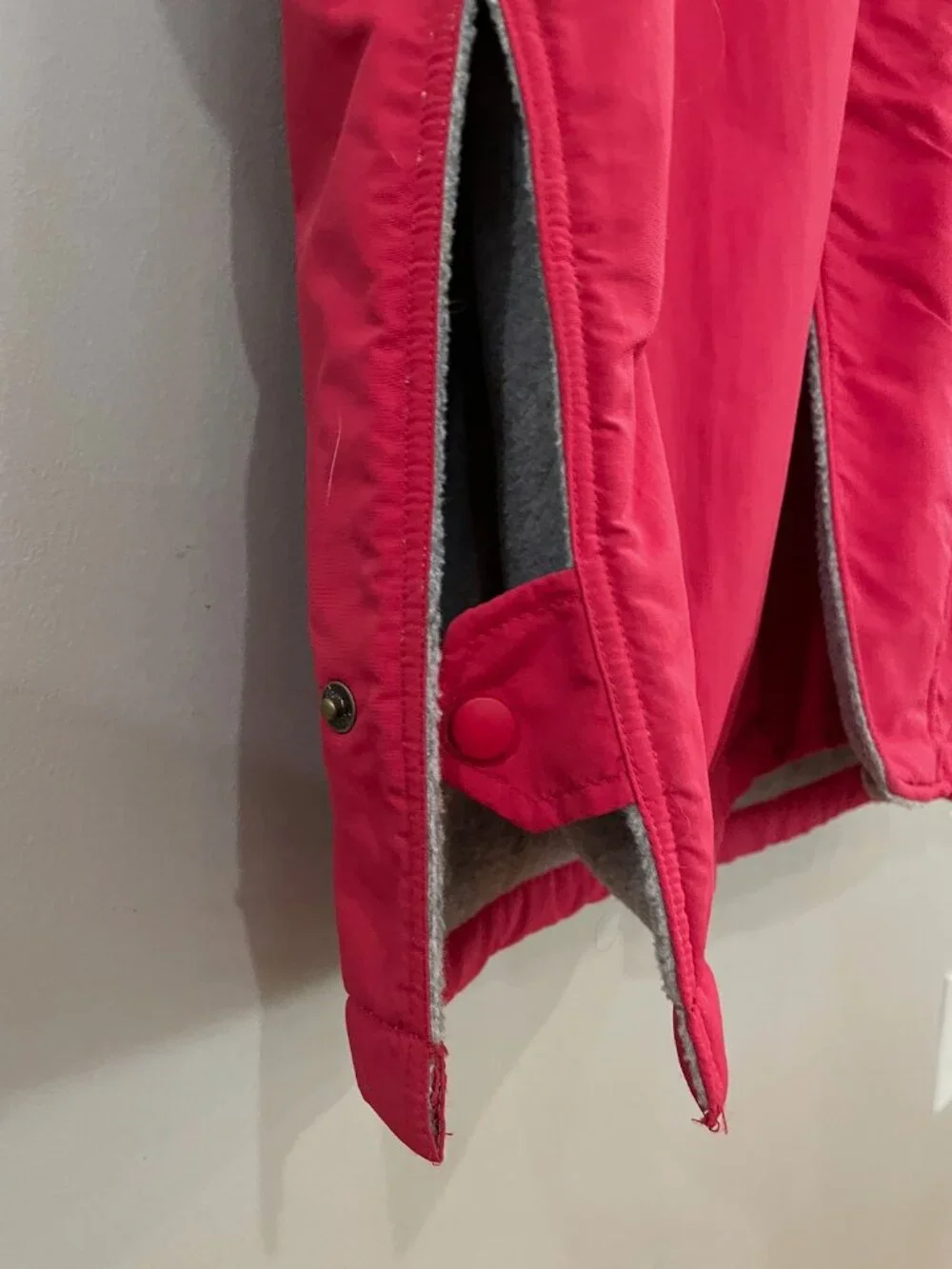 Lands' End Men's Long Hooded Game Day Tailgate  Sports Coat Parka Red L 42-44